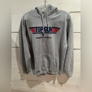 Gildan Top Gun Gray Hoodie, EUC, size medium, US NAVY, San Diego